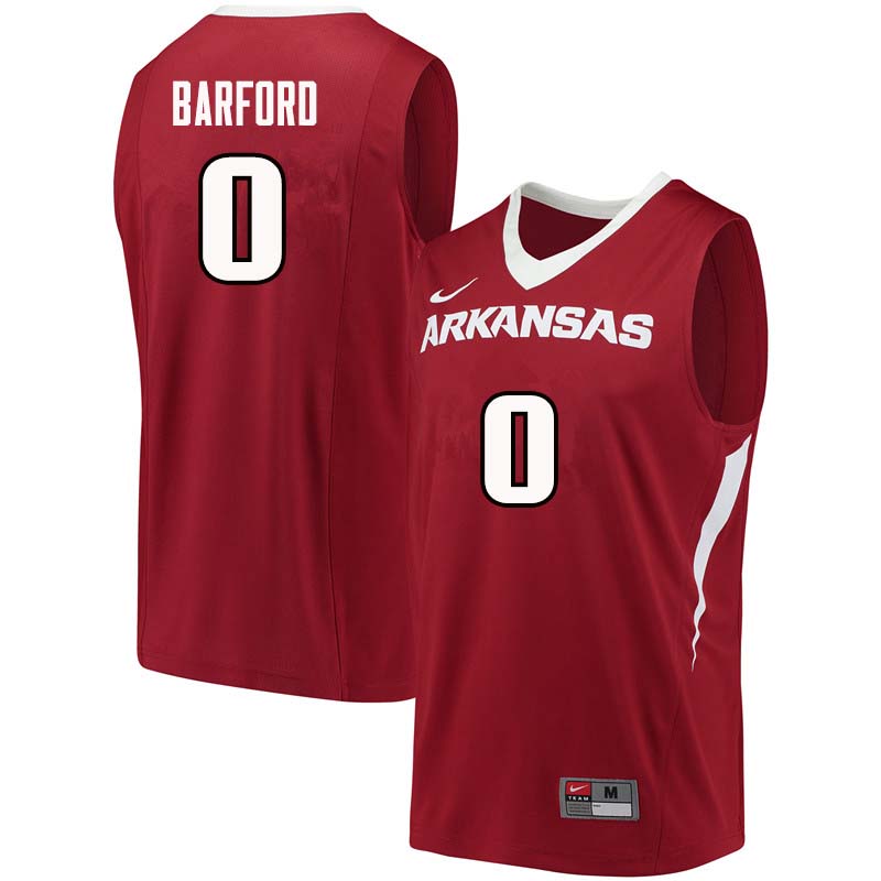 Men #0 Jaylen Barford Arkansas Razorback College Basketball Jerseys Sale-Cardinal
